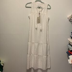 NWT TOMMY BAHAMA EYELET MIDI SLEEVELESS DRESS SIZE XS